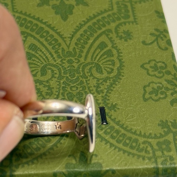 Gucci "Blind for Love" Heart Ring - Sterling Silver - Size 7 - NIB - Picture 5 of 5